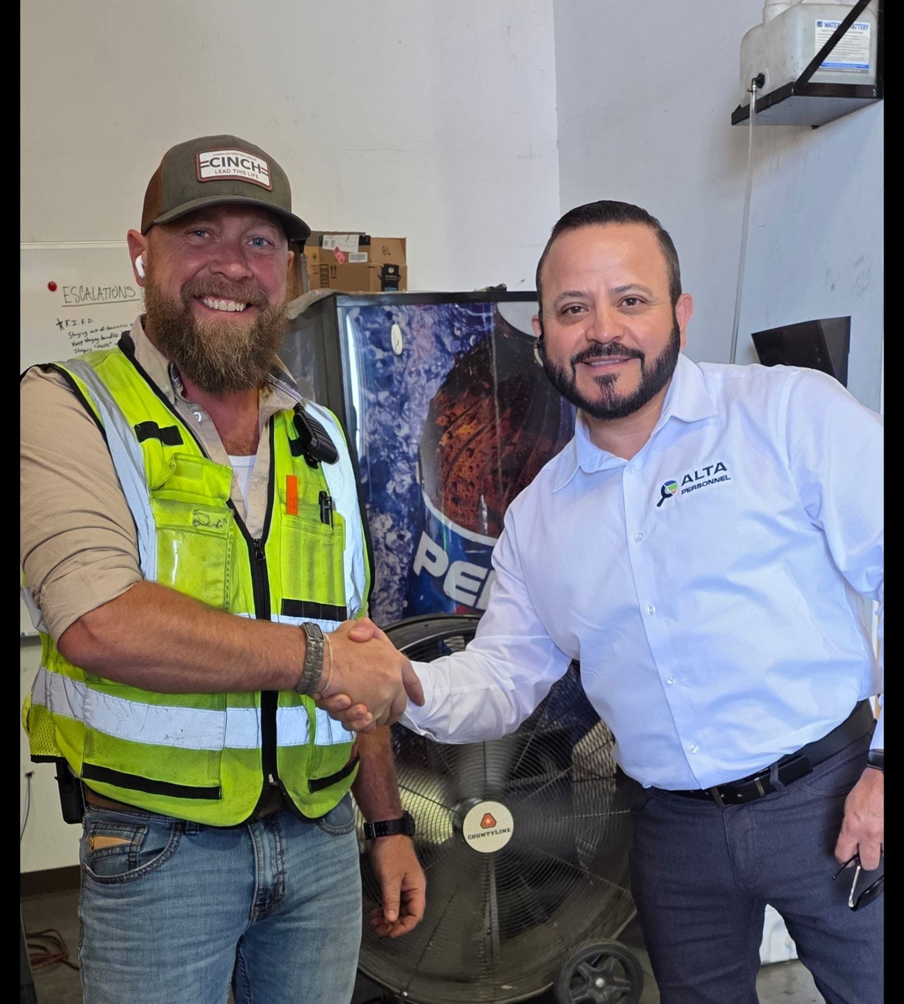 Alta Personnel sealing a client partnership